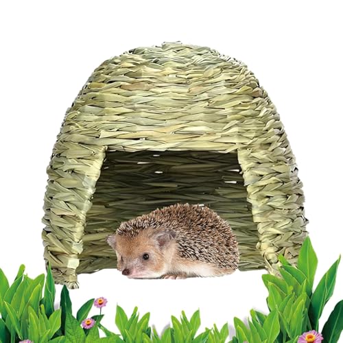 Her Haus für Kleintiere - Faltbares Kaninchenschlafbett Heinnest handgefertigt mit natürlichen Materialien | Versteck für Meerschweinchen, Chinchilla, Hamster, Spielplatzbett für von Generic