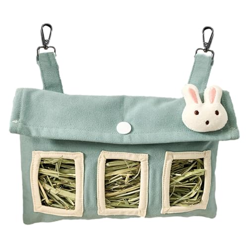 Heurbeutel für Kaninchen, Heunhalter für Kleintiere, niedlicher Heurbeutel für Kaninchen, Heurspender für Kaninchen, 3 Löcher von Generic