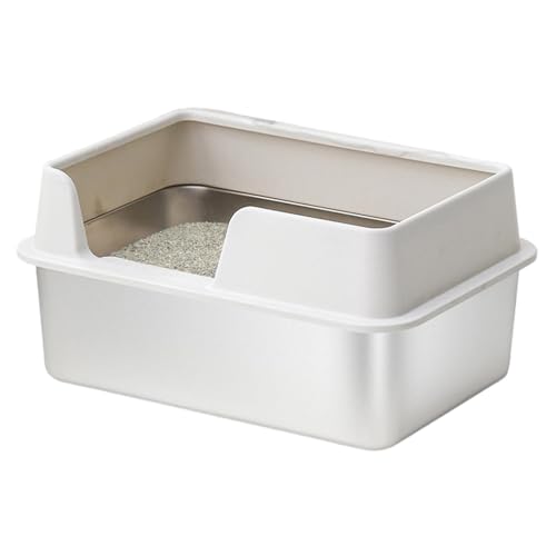 High Sided Box - Uniiversal Cat Pan, Enclosed Sides Tray | Non-Stick Coating Cat Box with High Sides, Easy to Clean Large Cat Tray for Cats and Small Pets High Sided Box - Uniiversal Cat Pan, Enclosed Sides Tray | Non-Stick Coating Cat Box with High Sides, Easy to Clean Large Cat Tray for Cats and Small Pets von Generic