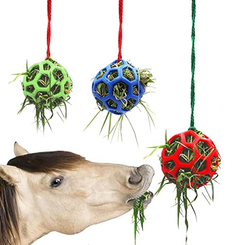 Horse Snack Ball Hay Feeder Spielzeugball Hanging Fütterung Spielzeug Stall hängende Hayfi Snack Ball Hayfi Snack Ball Heuheuge für stabile Pferdestände Stressabbau von Generic