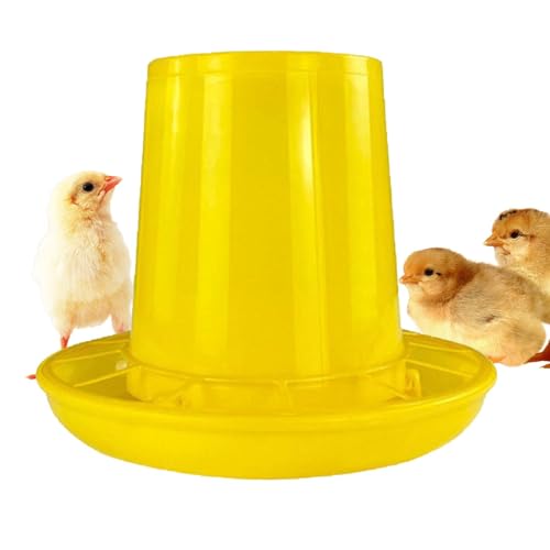Hühner-Futterspender und Hühnertränke | Geflügelfutterstation mit großer Kapazität für Baby-Küken-Futterautomat, automatischer Futterspender für Hühner, Ta Futterspender von Generic