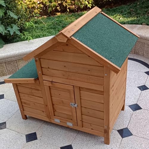 Hühnerauslauf Mit Dach Aus Massivholz Mit Dach Und Ablage Hühnerhaus Mit Eiablage Abnehmbares Türdesign für Geflügel, Kaninchen, Kleine Haustiere Hühnerauslauf Mit Dach Aus Massivholz Mit Dach Und Ablage Hühnerhaus Mit Eiablage Abnehmbares Türdesign für Geflügel, Kaninchen, Kleine Haustiere von Generic