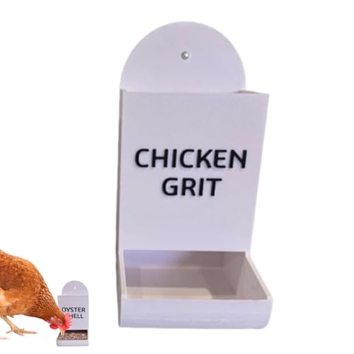 Hühnerkoop -Feeder, Innovative Coop Feeder Chick Feeder - Creative Grit Dispenser | Grit Container mit großer Kapazitätsbehälter mit leichtem Umzug, Outdoor-Geflügel-Fütterungsinstrument für Familien von Generic