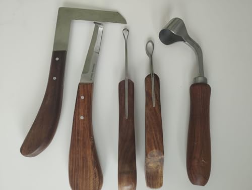 Hufmesser Rinnmesser Huf Pferd Klauenmesser Rinnenmesser Komlpett Set 5 TLG Hufmesser Rinnmesser Huf Pferd Klauenmesser Rinnenmesser Komlpett Set 5 TLG von Generic