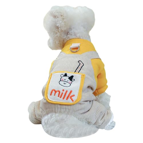 Hund Katze Kleidung Mit Wolle Verdickt Winter Dicke Warme Milch Karton Baumwolle Mantel Vmc683 (A, S) von Generic