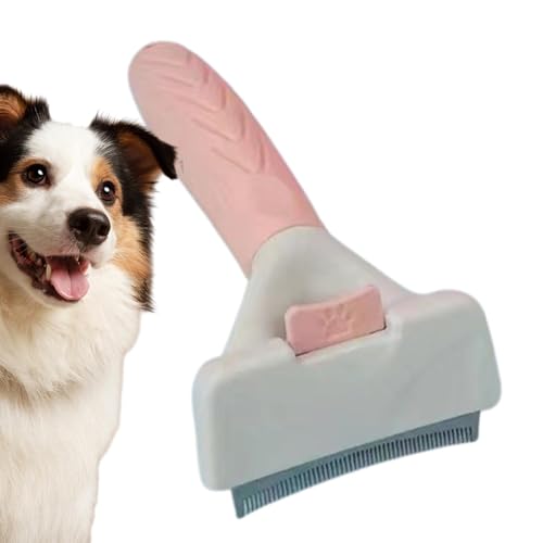 Hunde-Deshedder-Werkzeug, Katzen-Deshedder-Bürste | Haustier-Pflegebürste aus Edelstahl | Werkzeuge zur Entfernung von Haustieren Hunde-Deshedder-Werkzeug, Katzen-Deshedder-Bürste | Haustier-Pflegebürste aus Edelstahl | Werkzeuge zur Entfernung von Haustieren von Generic