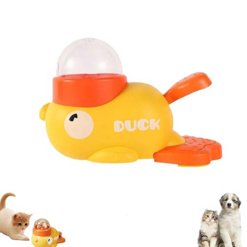 Hunde Intelligenzspielzeug, Entenform Interaktive Futterspender, 2 in 1 Slow Feeder Hund & Katzen Intelligenzspielzeug, Hund Slow Feeder Spielzeug Reduziert Blähungen & Beugt Schluckbeschwerden von Generic