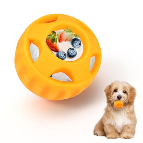 Hunde-Kauspielzeug für Woof Pupsicle, Größe S / M, 4,5–11,3 kg, langlebiges Hundespielzeug, um Ihren Welpen abgelenkt zu halten, sicher für Hunde, leicht zu reinigen, befüllbares Hundespielzeug, von Generic