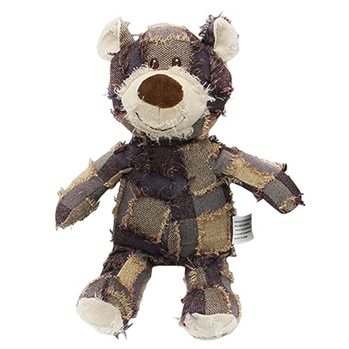 Hunde Robust Bear - Unzerstörbares Hundespielzeug Bär, Haustier Plüschbär Kauspielzeug, Plüsch Kauspielzeug Für Hunde 28x20cm von Generic
