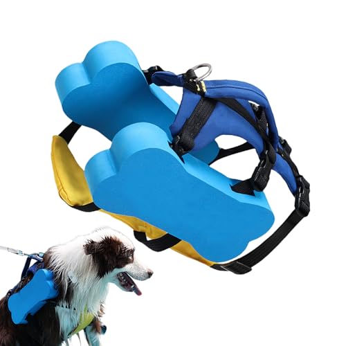 Hunde-Schwimmweste – Flottenweste für Haustiere | verstellbarer Lebensretter mit Rettungsgriff reflektierender Coat Float für kleine und große Hunde von Generic