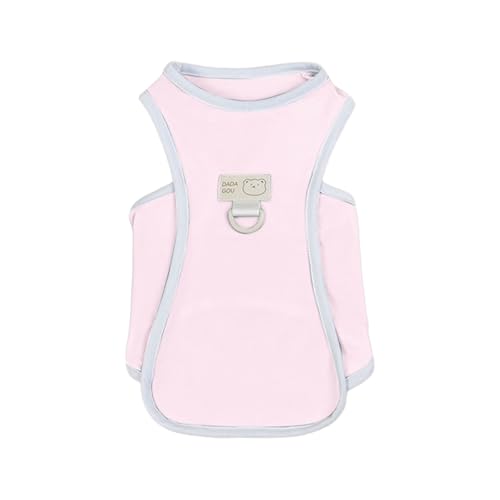 Hunde-Shirt für kleine Hunde, Sommer-Sonnenweste für Haustiere, leicht, atmungsaktiv, Hunde-Tanktop, weich, dehnbar, Welpen-T-Shirts, einfarbig, Katzenbekleidung, Chihuahua-Kleidung, D-Ring Wgm96 (S) Hunde-Shirt für kleine Hunde, Sommer-Sonnenweste für Haustiere, leicht, atmungsaktiv, Hunde-Tanktop, weich, dehnbar, Welpen-T-Shirts, einfarbig, Katzenbekleidung, Chihuahua-Kleidung, D-Ring Wgm96 (S) von Generic