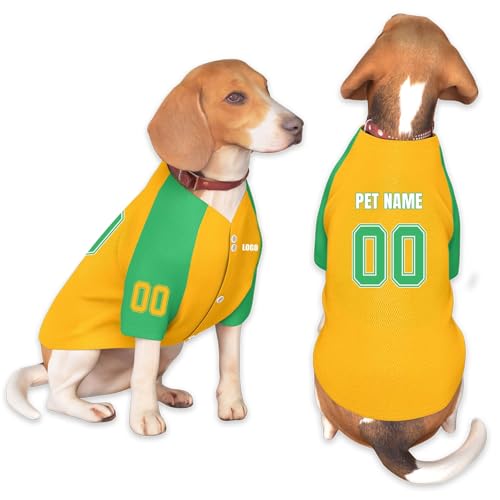 Hunde-Shirts für Kleine mittelgroße große Hunde Sommer Basic T-Shirt Welpen Kleidung Sweatshirt Weiche Tee Shirt Haustier Kleidung Pullover von Generic