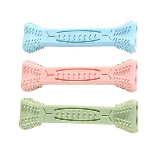 Hunde -Zahnenspielzeug, Kauspielzeug für Hunde,3X Zahnbürste Welpe Spielzeug - Bissresistenter oraler Pflegeknochenstab, Schleifstange für Langeweile, Gummi-Wellness, anregender Spaß Hunde -Zahnenspielzeug, Kauspielzeug für Hunde,3X Zahnbürste Welpe Spielzeug - Bissresistenter oraler Pflegeknochenstab, Schleifstange für Langeweile, Gummi-Wellness, anregender Spaß von Generic