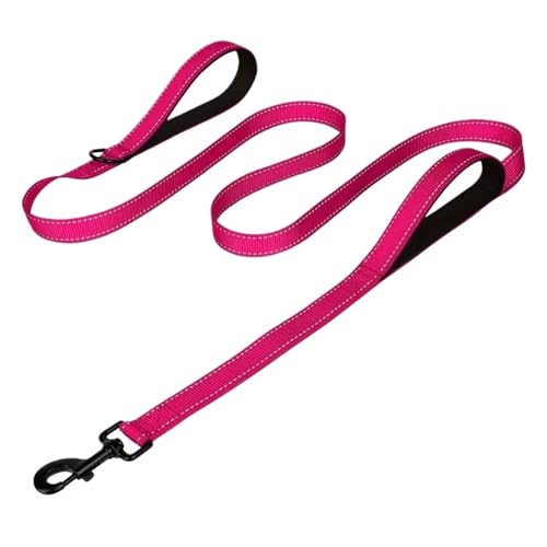 Hunde mit Doppelgriff, Reflexstreifen und Nachtleinen (Rose Red,180cm) von Generic