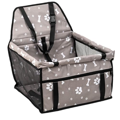 Hundeautositz – Haustier-Booster-Tragetasche, weiches Reisebett für kleine und mittelgroße Hunde, sicherer Welpen-Autositz mit rutschfester Unterseite für Fahren, Tierarzttermine, Park, Pendeln von Generic