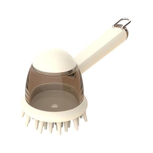 Hundebadebürste, Massage- und Pflegebürste für Welpen und Haustiere | Hundeshampoo-Bürsten | Komfortable Bürsten mit Seifenspender, ergonomisches Reinigungswerkzeug für Haustiere zum (Beige, 28X18CM) Hundebadebürste, Massage- und Pflegebürste für Welpen und Haustiere | Hundeshampoo-Bürsten | Komfortable Bürsten mit Seifenspender, ergonomisches Reinigungswerkzeug für Haustiere zum (Beige, 28X18CM) von Generic