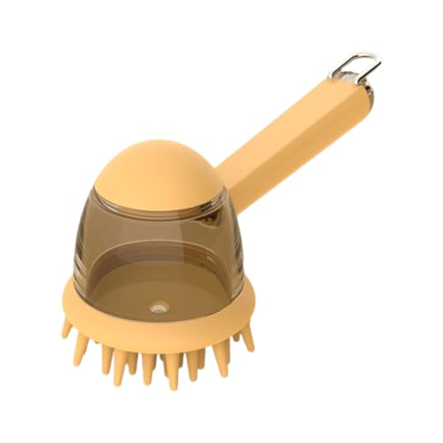 Hundebadebürste, Massage- und Pflegebürste für Welpen und Haustiere | Hundeshampoo-Bürsten | Komfortable Bürsten mit Seifenspender, ergonomisches Reinigungswerkzeug für Haustiere zum (Yellow, 28X18CM) Hundebadebürste, Massage- und Pflegebürste für Welpen und Haustiere | Hundeshampoo-Bürsten | Komfortable Bürsten mit Seifenspender, ergonomisches Reinigungswerkzeug für Haustiere zum (Yellow, 28X18CM) von Generic
