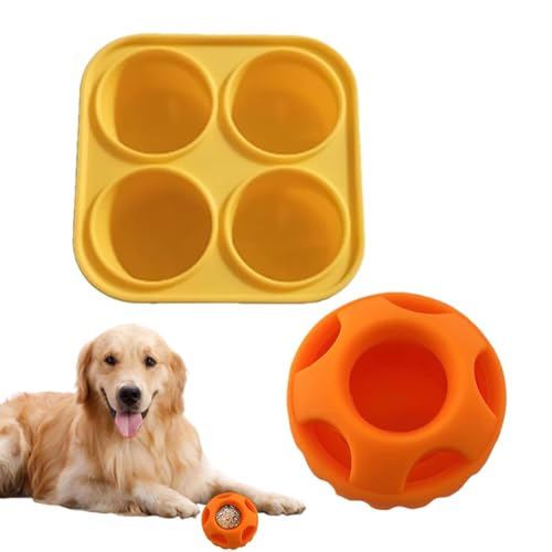 Hundeball-Leckerli-Spender, Hunde-Puzzleball,Futterausgabe-Hundespielzeug | Interaktiver Leckerbissenball, Hundepuzzle zur Bereicherung des Hundes, Hundespielzeug zur Futterausgabe für Hunde von Generic