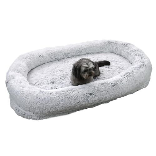 Hundebett für erwachsene Hunde für Menschen, Hundebetten für große Hunde, bequem, warm, Kissen aus Plüsch mit erhöhten Rändern Hundebett für erwachsene Hunde für Menschen, Hundebetten für große Hunde, bequem, warm, Kissen aus Plüsch mit erhöhten Rändern von Generic