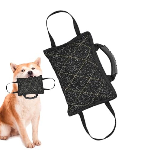 Hundebisskissen – Hunde-Schlepperspielzeug-Kissen, Tauziehen-Hundebeißkeil | Mehrzweck-Doppelgriffe Tauziehen-Beißkissen, Robustes, Benutzerfreundliches Design, Interaktives Spielzeug Für Mittelgroße Hundebisskissen – Hunde-Schlepperspielzeug-Kissen, Tauziehen-Hundebeißkeil | Mehrzweck-Doppelgriffe Tauziehen-Beißkissen, Robustes, Benutzerfreundliches Design, Interaktives Spielzeug Für Mittelgroße von Generic