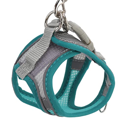 Hundegeschirr, Katzenwestengeschirr, Reflektierende Hundeweste, Atmungsaktiv, kein Ziehen, Weiches Mesh-Haustiergeschirr, Verstellbare Welpenweste für Spaziergänge Im Freien, (L) von Generic