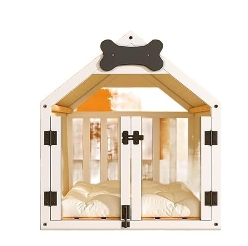 Massivholz Zwinger Käfig Haus Indoor Hundehaus Corgi Kleines universelles abnehmbares waschbares Katzenstreu Haustierbett (Size : Medium) von Generic