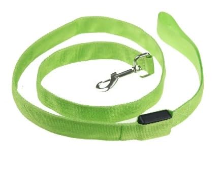 Hundeleine, für große, kleine und mittelgroße Hunde, Trainingsleine, lange Hundeleine, leuchtend, LED-Licht, USB, wiederaufladbar (grün) von Generic