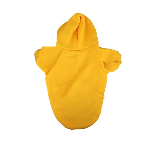 Hundemäntel, Sweatshirts, Haustierkleidung, mittlere und kleine Größe, große Größe (Gelb, 2XL 4,6 kg - 6,5 kg) von Generic