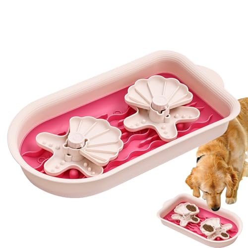 Hundenapf mit doppelter Schüssel, Futternapf, Katzenschüssel, Anti-Coketing, langsames Fressen, nicht rutschend, mit Labyrinth-Motiv, Joghurtschüssel Hundenapf mit doppelter Schüssel, Futternapf, Katzenschüssel, Anti-Coketing, langsames Fressen, nicht rutschend, mit Labyrinth-Motiv, Joghurtschüssel von Generic