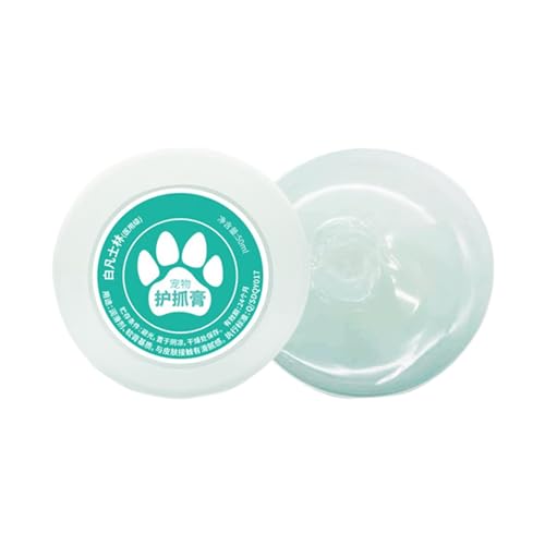 Hundepfotenbalsam,Pfotenbalsam Hunde,Natürliche Hundepfotencreme, 50 ml, pflegende Pfotenbutter für Hunde | Pfotenwachs, Hundefußbalsam schützt und repariert trockene, rissige Pfoten und Nasen von Generic