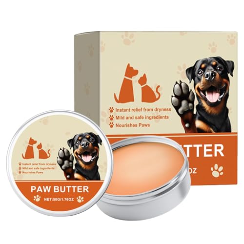 Hundepfotencreme, Natürliche Hundepfotenbalsam, Hundepfoten Creme und Lotion, 50g, spendet Feuchtigkeit und beruhigt gereizte Pfoten und Ellbogen, schützt vor Rissen und Verletzungen Hundepfotencreme, Natürliche Hundepfotenbalsam, Hundepfoten Creme und Lotion, 50g, spendet Feuchtigkeit und beruhigt gereizte Pfoten und Ellbogen, schützt vor Rissen und Verletzungen von Generic