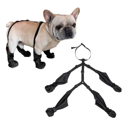 Hundepfotenschutz, Kältebeständige Hundestiefel, rutschfeste Hundestiefel, Gummisohlen, wasserdichte Schneestiefel, Kragen, Sichere Passform, Warm, Einfache-Pfotenschutz für Kaltes Wetter Hundepfotenschutz, Kältebeständige Hundestiefel, rutschfeste Hundestiefel, Gummisohlen, wasserdichte Schneestiefel, Kragen, Sichere Passform, Warm, Einfache-Pfotenschutz für Kaltes Wetter von Generic