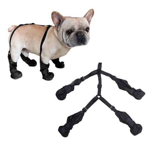 Hundepfotenschutz, Kältebeständige Hundestiefel, rutschfeste Hundestiefel, Gummisohlen, wasserdichte Schneestiefel, Kragen, Sichere Passform, Warm, Einfache-Pfotenschutz für Kaltes Wetter Hundepfotenschutz, Kältebeständige Hundestiefel, rutschfeste Hundestiefel, Gummisohlen, wasserdichte Schneestiefel, Kragen, Sichere Passform, Warm, Einfache-Pfotenschutz für Kaltes Wetter von Generic