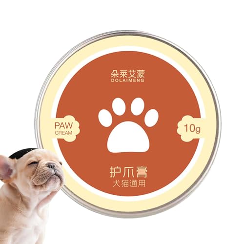 Hundepfotenwachs | Bio-Feuchtigkeitscreme für Hundepfoten, für trockene und Nase, Pfotenschutz für Hunde, Butter in Creme für Katzen, Lotion für Pads von Generic