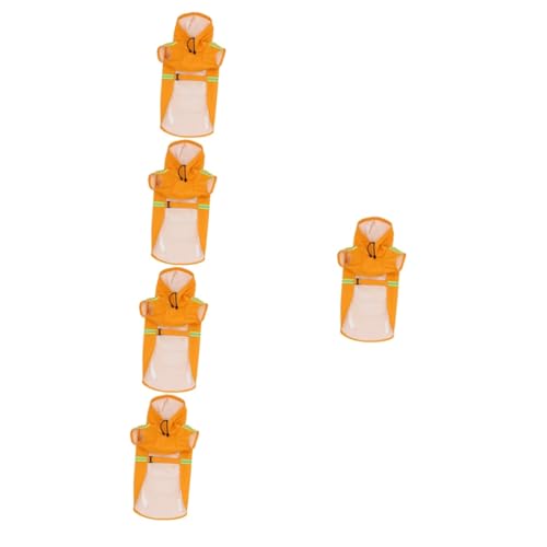 Hunderegenmäntel wasserdicht, Hunderegenmantel, 5-teiliger Hunderegenmantel Outdoor-Zubehör Wasserdichter Regenmantel Regenmantel für Hunde Wasserdichter Regenm Hunderegenmäntel wasserdicht, Hunderegenmantel, 5-teiliger Hunderegenmantel Outdoor-Zubehör Wasserdichter Regenmantel Regenmantel für Hunde Wasserdichter Regenm von Generic