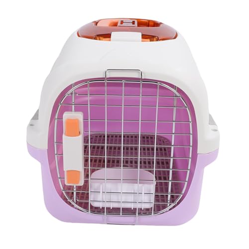 Hundereiseträger, Tragbares Plastik -Haustier -Zwinger Transportbox mit Griff für Kleine Haustier (Black) von Generic