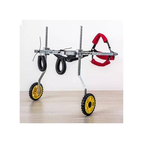 Hunderollstuhl, 2 Räder, Hunderollstuhl, Beinschiene, Leicht Unterstützter Rehabilitationswagen Für Verletzte/behinderte Hunde, Gehhilfe Für Kleine, Große Und Mittelgroße Hunde(XS) von Generic