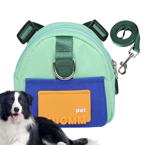 Hundesattel, Hundesatteltasche, Haustiergeschirrrucksack, Welpen-Satteltasche, Hundekotbeutel für Hunde, bequemer Hundesattel, große Kapazität von Generic