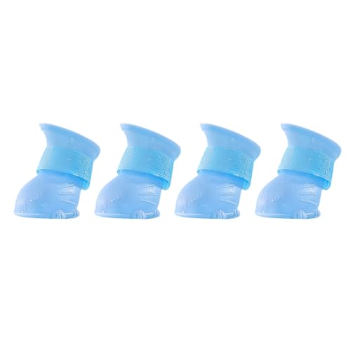 Hundeschuhe Pfotenschutz,wasserdichte, schneefeste,atmungsaktiv Hundeschuhe mit Rutschfester Sohle,Verstellbare, Waschbare, Pfotenschützer für Kleine, Mittlere und Große Hundee,4pcs (D, M) von Generic