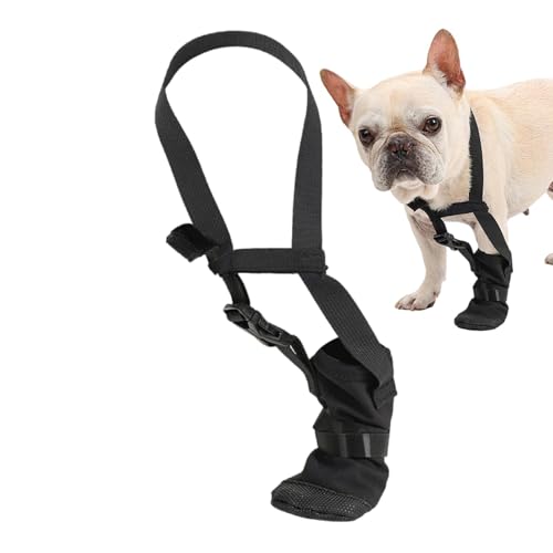 Hundeschuhe für kleine Hunde – Pfotenschutz für Hunde – Schutz vor Lecken für Haustiere | Atmungsaktiver weicher Stoff mit verstellbarer Kleidung Hundeschuhe für kleine Hunde – Pfotenschutz für Hunde – Schutz vor Lecken für Haustiere | Atmungsaktiver weicher Stoff mit verstellbarer Kleidung von Generic
