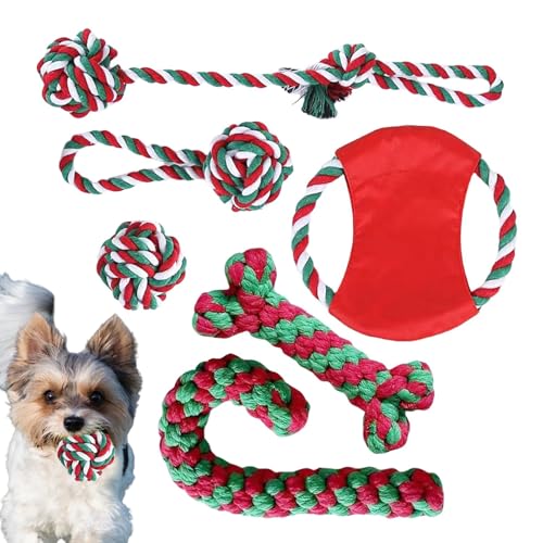 Hundespielzeug, Seilspielzeug für Hunde, Weihnachtsspielzeug zum Zahnen von Welpen, interaktives Hundespielzeug für Langeweile und Stimulation, Spielzeug Hundespielzeug, Seilspielzeug für Hunde, Weihnachtsspielzeug zum Zahnen von Welpen, interaktives Hundespielzeug für Langeweile und Stimulation, Spielzeug von Generic