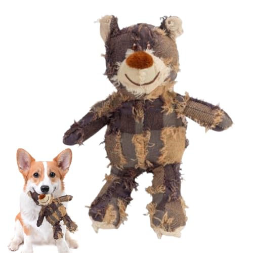 Hundespielzeug, interaktives , quietschend, Hartbär mit Bär, unzerstörbar, Haustierzubehör, beschäftigte Hunde, starkes Kauspielzeug für von Generic