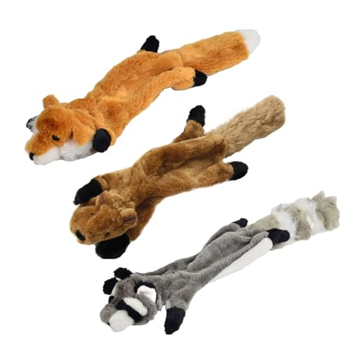 Hundespielzeug, langlebiges Hundekauspielzeug, Hundequietschspielzeug mit lustigem Knitterpapier, Plüschspielzeug für kleine, mittlere und große Hunde von Generic
