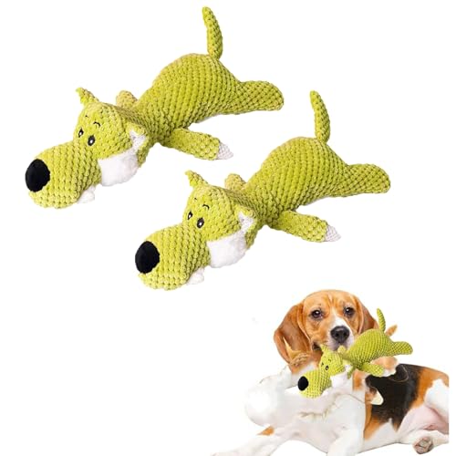 Hundespielzeug Unzerstörbar, 2 STK 2025 New Unzerstörbare Hundespielzeug, Kauspielzeug Hund, Löwe Wölfe Elefant Modellieren Hunde Spielzeug, Dog Toys for Aggressive Chewers von Generic