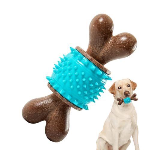 Hundespielzeug mit Hundeknochen, Kauspielzeug für Hunde mit Knochen - Strapazierfähiges Spielzeug für aggressive Kauhunde | Robuste Zahnbürste mit PU-Bürste Hundespielzeug mit Hundeknochen, Kauspielzeug für Hunde mit Knochen - Strapazierfähiges Spielzeug für aggressive Kauhunde | Robuste Zahnbürste mit PU-Bürste von Generic