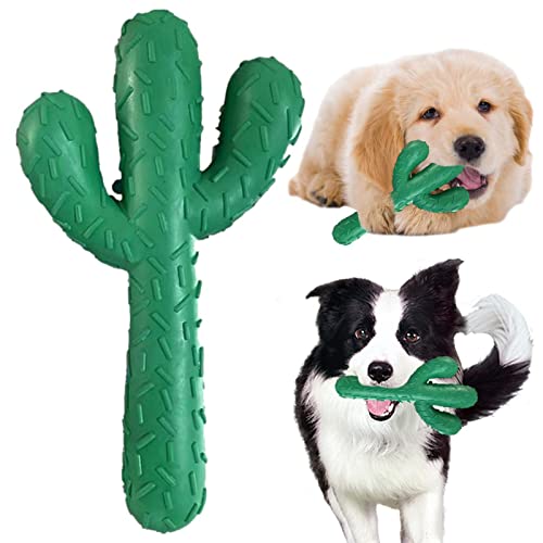 Hundespielzeug zum Zahnen, verschleißfest, Kaktus-Form, Kauspielzeug für Welpen, Zahnen, Gummi, Haustier-Zahnbürste, Kauspielzeug von Generic