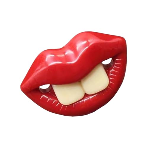 Hundespulenspielzeug, Silikon -Schnuller für Hunde - Lustiger Chew Toy Red Lippen Hunde Schnuller - Weiche Kinderkrankheiten Mundgesundheitsversorgung beruhigen Haustier für alle Rassen von Generic