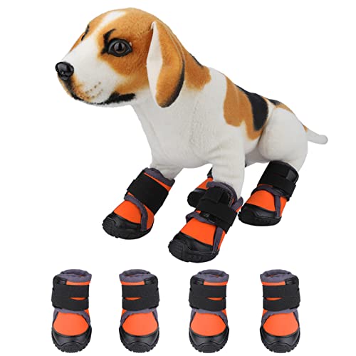 Hundestiefel, Hundeschuhe, Hundeschuhe für Heißes Pflaster, rutschfeste Hundeschuhe mit Weicher Gummisohle, 4 Stück, Hundestiefel, Pfotenschutz für den Verschneiten Wintertag Im Hundestiefel, Hundeschuhe, Hundeschuhe für Heißes Pflaster, rutschfeste Hundeschuhe mit Weicher Gummisohle, 4 Stück, Hundestiefel, Pfotenschutz für den Verschneiten Wintertag Im von Generic