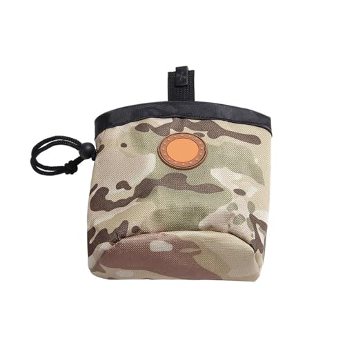 Hundetasche, Welpen-Trainingstasche, Tier-Walking-Snack-Behälter, Bester Wanderspielzeug-Pack-Spender Hunde Longieren Zubehör (Camouflage, One Size) von Generic