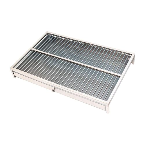 Hundetoilette, Edelstahl Abnehmbare Welpenboxen Toilette Pinkeln Innengitter Töpfchen Anti-Töpfchen, for Kleine Und Mittelgroße Hunde(Stainless Steel Tray,62 * 42 * 10 cm) von Generic